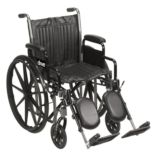 Drive Medical Silver Sport 2 Wheelchair with Elevating Legrests